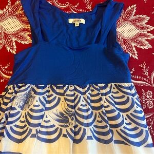 Boden Royal blue & white dress. Girls size 12.
